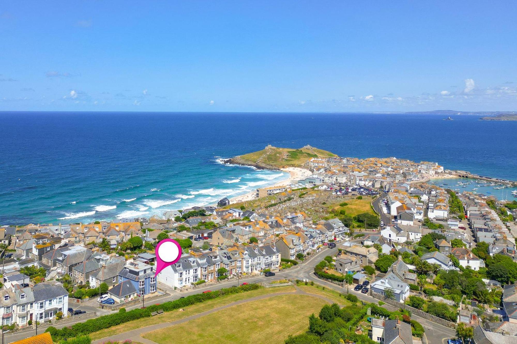Appartement Seabreeze 3 - Seaview & Parking à St Ives Extérieur photo