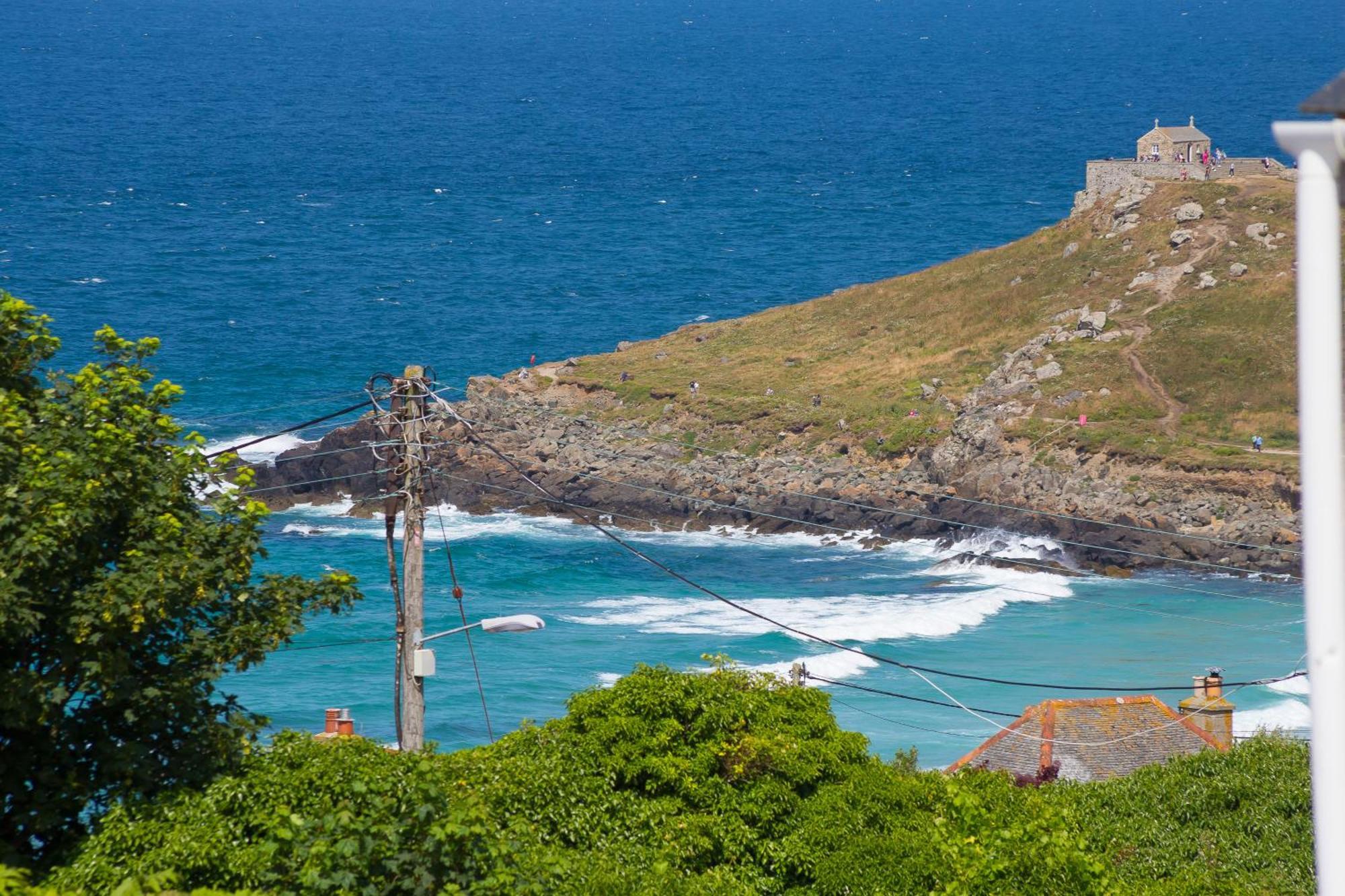 Appartement Seabreeze 3 - Seaview & Parking à St Ives Extérieur photo