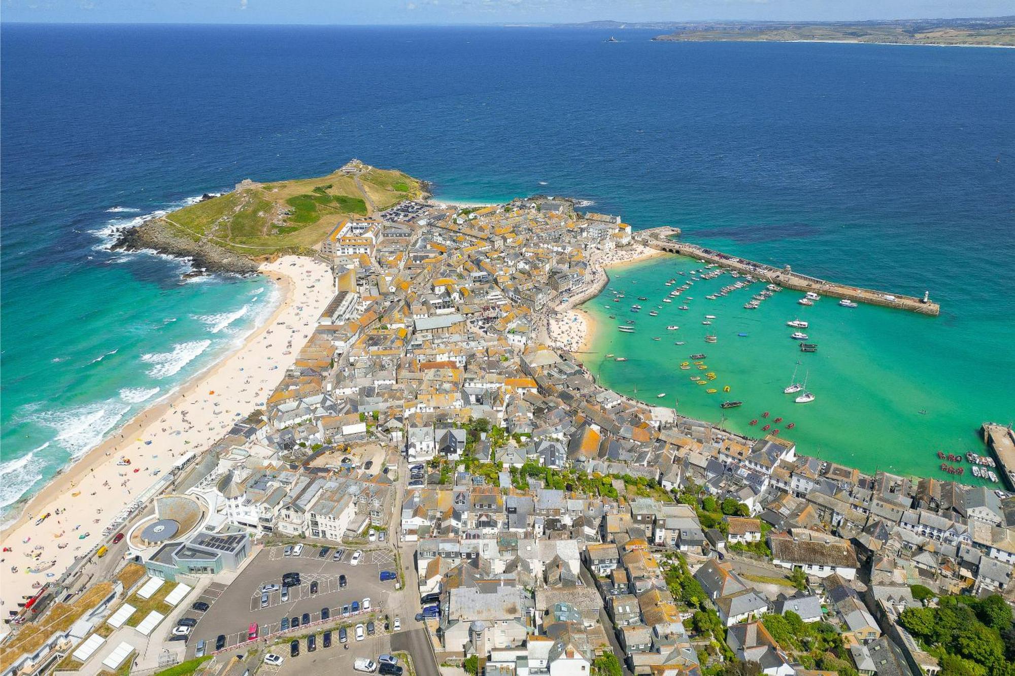 Appartement Seabreeze 3 - Seaview & Parking à St Ives Extérieur photo